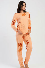 KADIN P.SUPREM O YAKA UZUN KOL ETEGI OVAL PIJAMA TAKIM