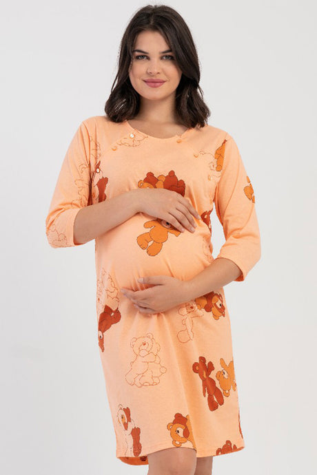 KADIN P.SUPREM CIFT PATLI 3/4KOL HAMILE TUNIK