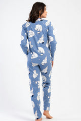 KADIN P.SUPREM O YAKA UZUN KOL ETEGI OVAL PIJAMA TAKIM