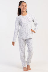KIZ COCUK KASKORSE UZUN KOL PACASI MANSETLI PIJAMA TAKIM(5/6-9/10)