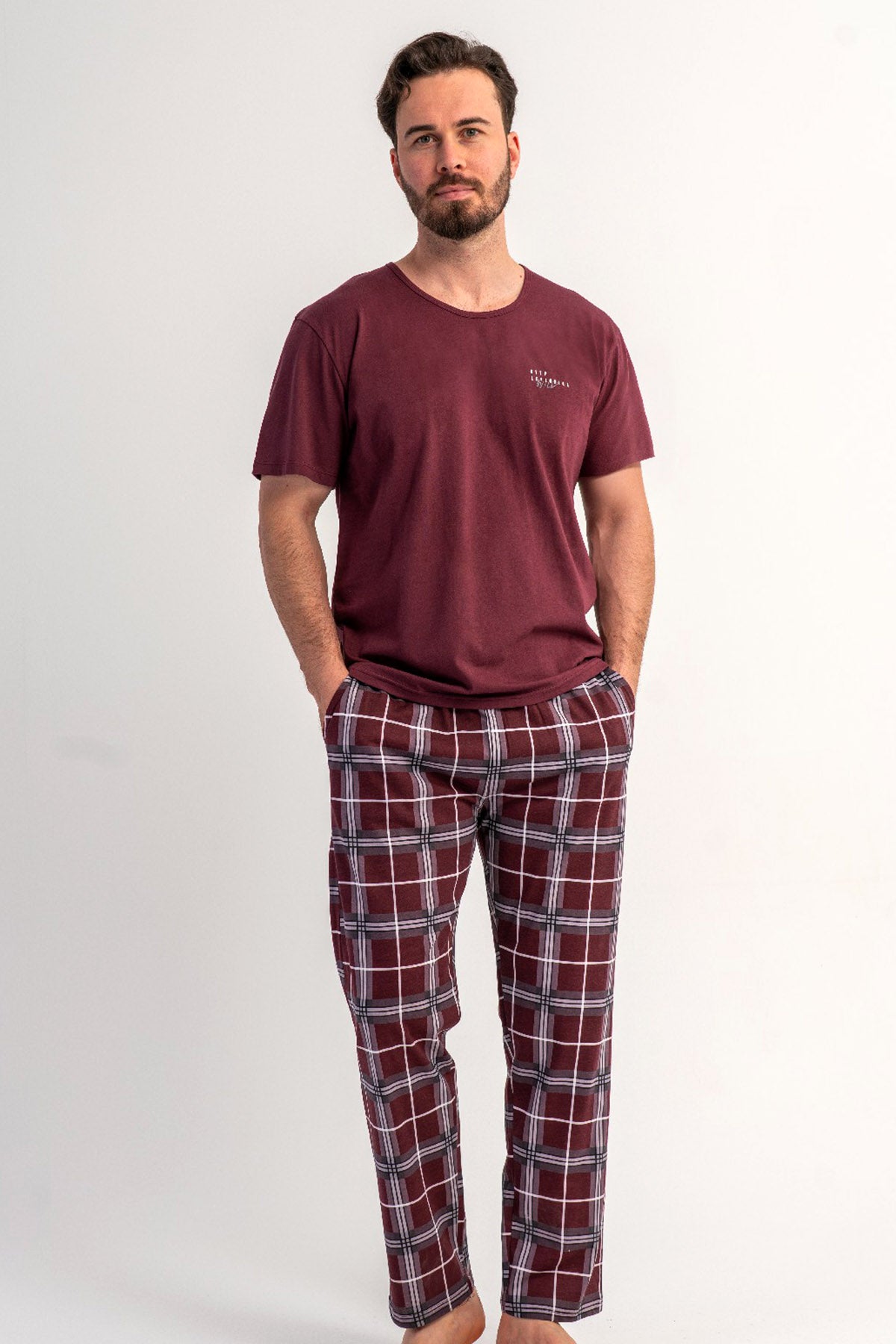 CEPLI ERKEK P.SUPREM XXL V YAKA KISA KOL PIJAMA TAKIM