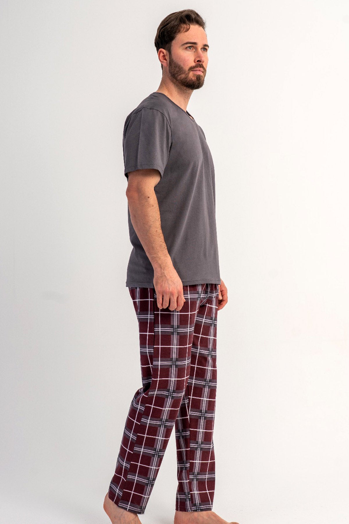 CEPLI ERKEK P.SUPREM XXL V YAKA KISA KOL PIJAMA TAKIM