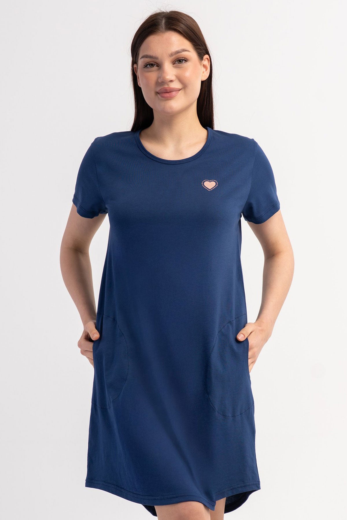 KADIN P.SUPREM O YAKA KISA KOL ETEGI OVAL CEPLI TUNIK 601019