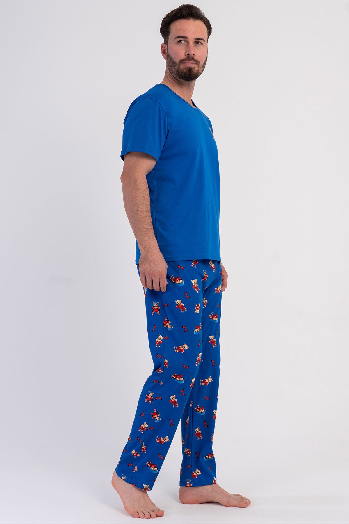 CEPLI ERKEK P.SUPREM O YAKA KISA KOL PIJAMA TAKIM
