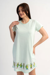 KADIN P.SUPREM O YAKA KISA KOL ETEGI OVAL CEPLI TUNIK 601158