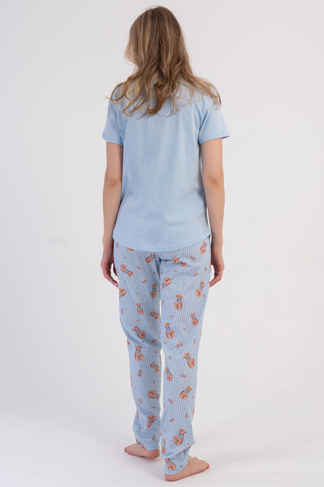 KADIN P.SUPREM O YAKA KISA KOL ETEGI OVAL PIJAMA TAKIM