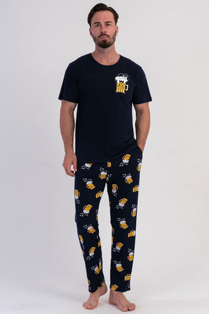 CEPLI ERKEK P.SUPREM O YAKA KISA KOL PIJAMA TAKIM