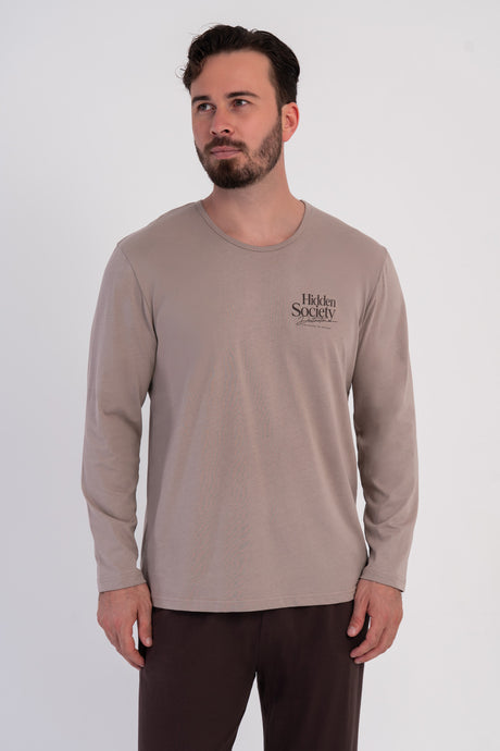 CEPLI ERKEK P.SUPREM BATTAL XXL O YAKA UZUN KOL PIJAMA TAKIM 604073