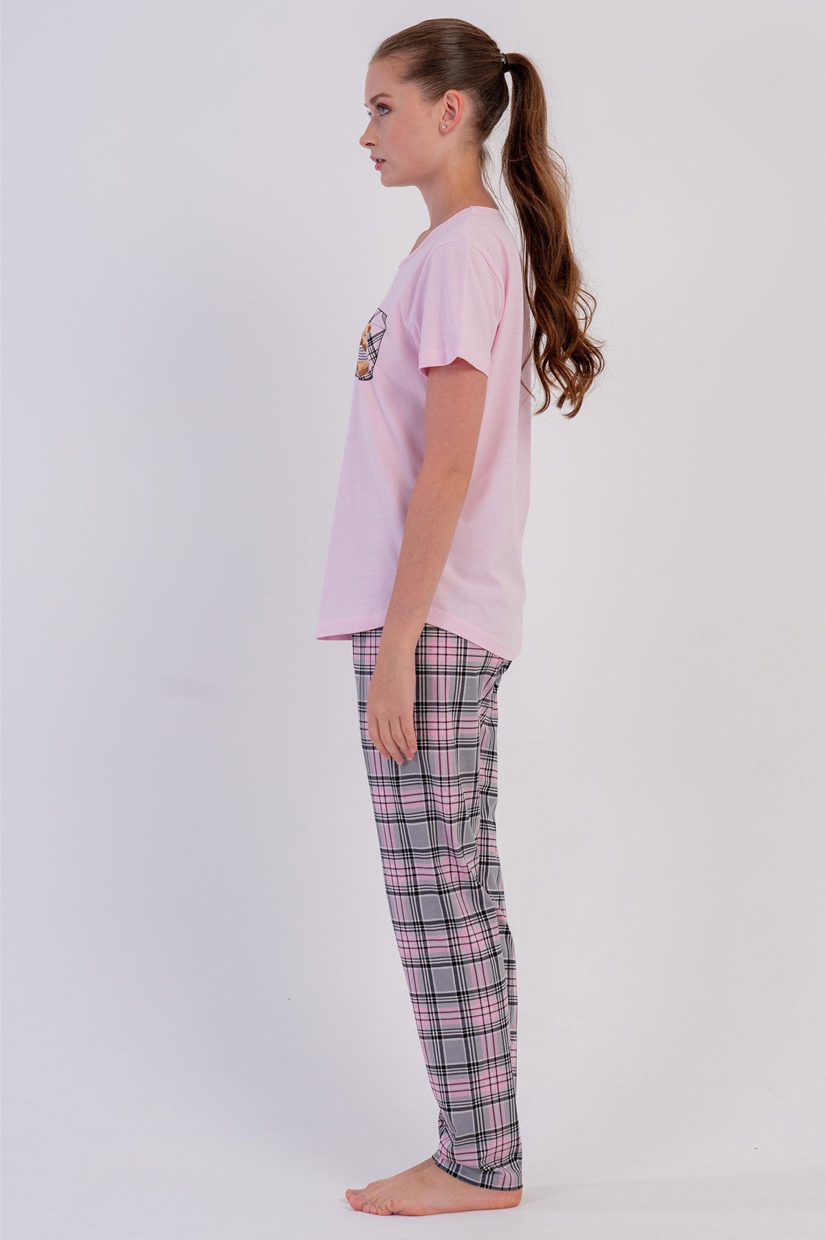KADIN P.SUPREM O YAKA KISA KOL ETEGI OVAL PIJAMA TAKIM
