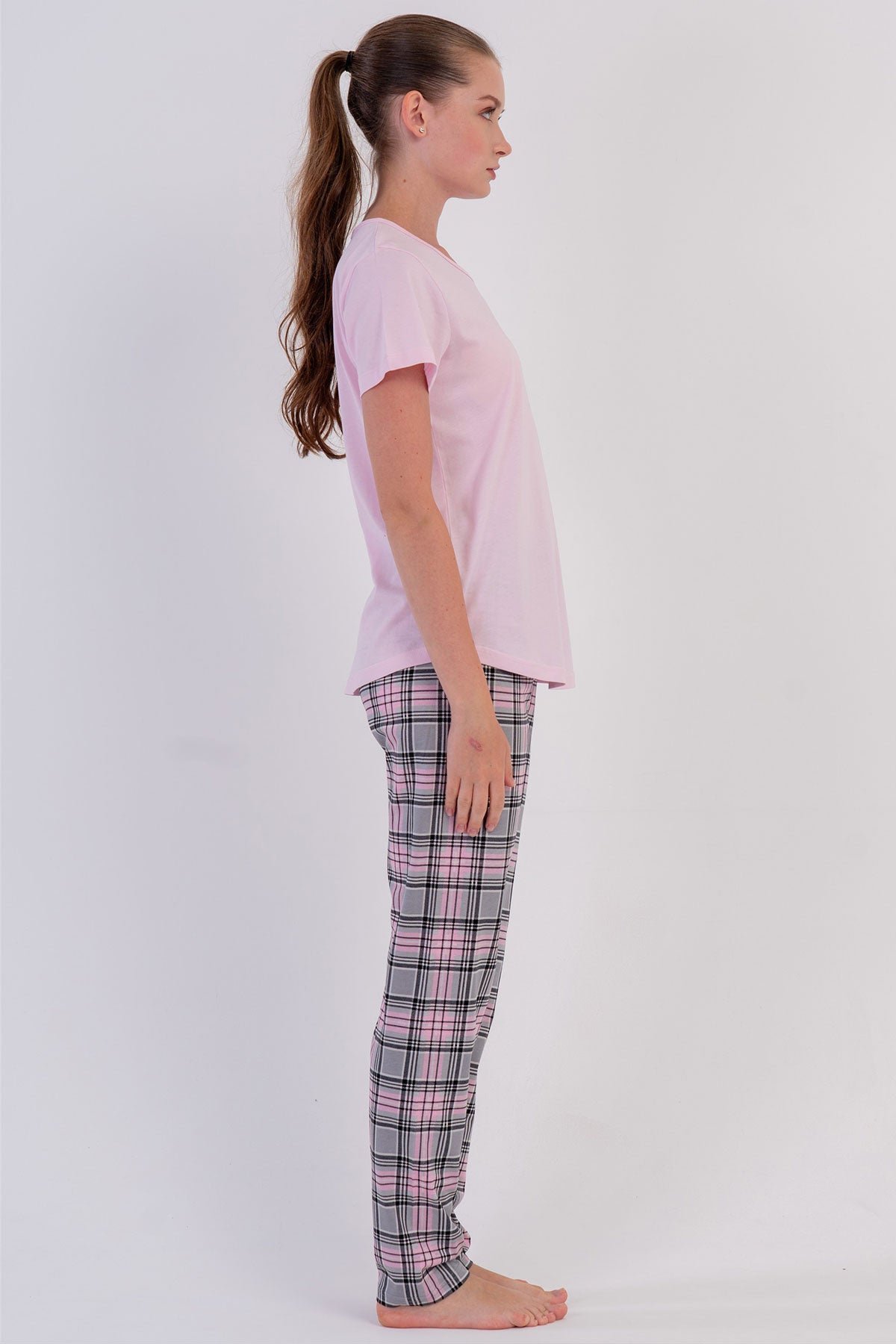 KADIN P.SUPREM O YAKA KISA KOL ETEGI OVAL PIJAMA TAKIM