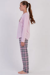 KADIN P.SUPREM O YAKA UZUN KOL ETEGI OVAL PIJAMA TAKIM 605013