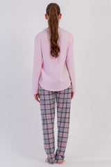 KADIN P.SUPREM O YAKA UZUN KOL ETEGI OVAL PIJAMA TAKIM 605013