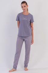 KADIN P.SUPREM O YAKA KISA KOL ETEGI OVAL PIJAMA TAKIM