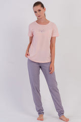 KADIN P.SUPREM O YAKA KISA KOL ETEGI OVAL PIJAMA TAKIM 605021