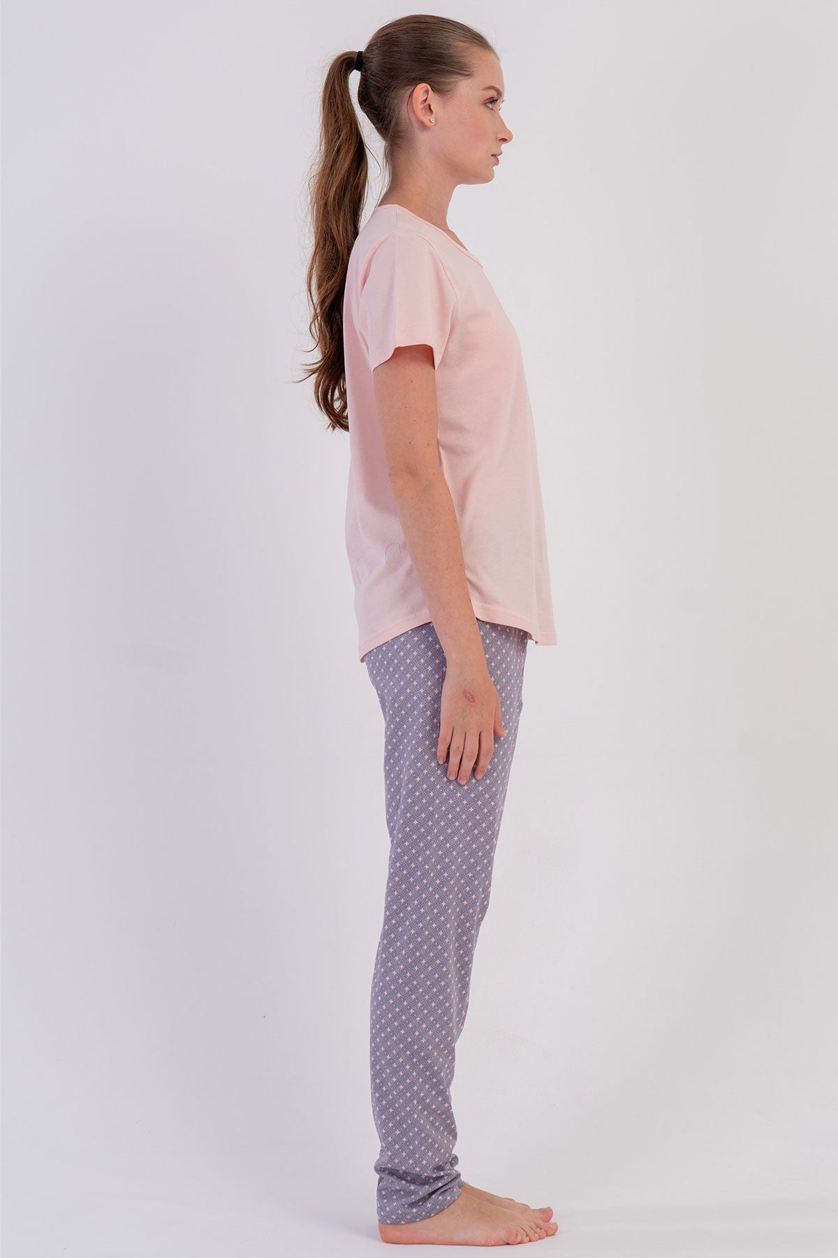 KADIN P.SUPREM O YAKA KISA KOL ETEGI OVAL PIJAMA TAKIM