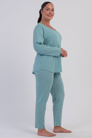 KADIN P.SUPREM XXL O YAKA UZUN KOL PIJAMA TAKIM