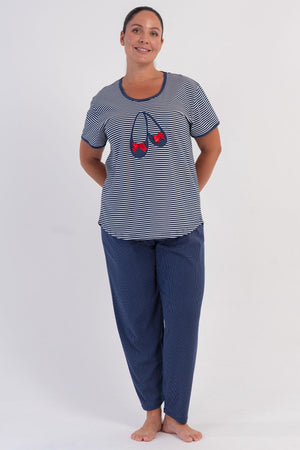 KADIN P.SUPREM XXL O YAKA KISA KOL ETEGI OVAL PIJAMA TAKIM 605072