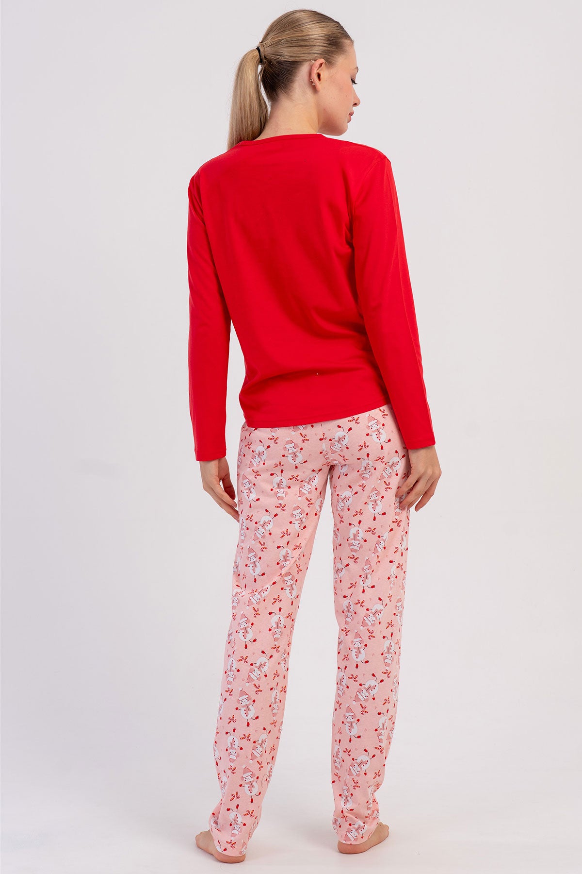KADIN P.SUPREM O YAKA UZUN KOL ETEGI OVAL PIJAMA TAKIM