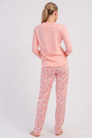 KADIN P.SUPREM O YAKA UZUN KOL ETEGI OVAL PIJAMA TAKIM