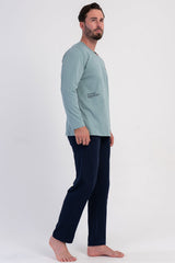 CEPLI ERKEK P.SUPREM O YAKA UZUN KOL PIJAMA TAKIM 605162