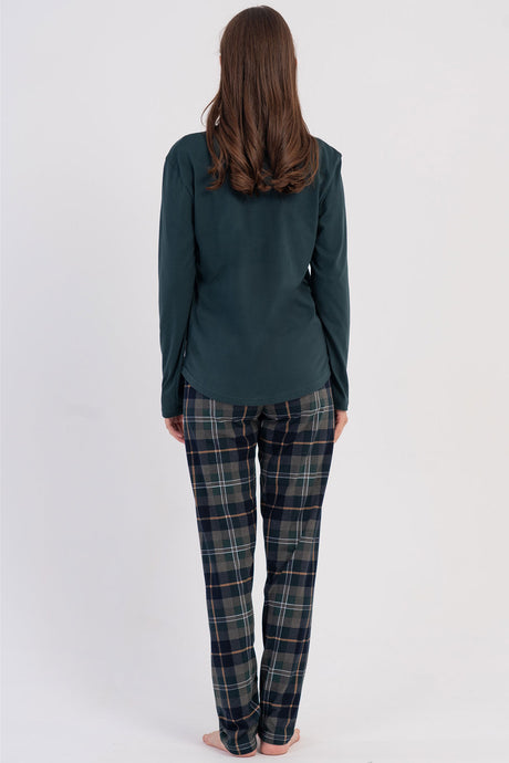 KADIN P.SUPREM O YAKA UZUN KOL ETEGI OVAL PIJAMA TAKIM