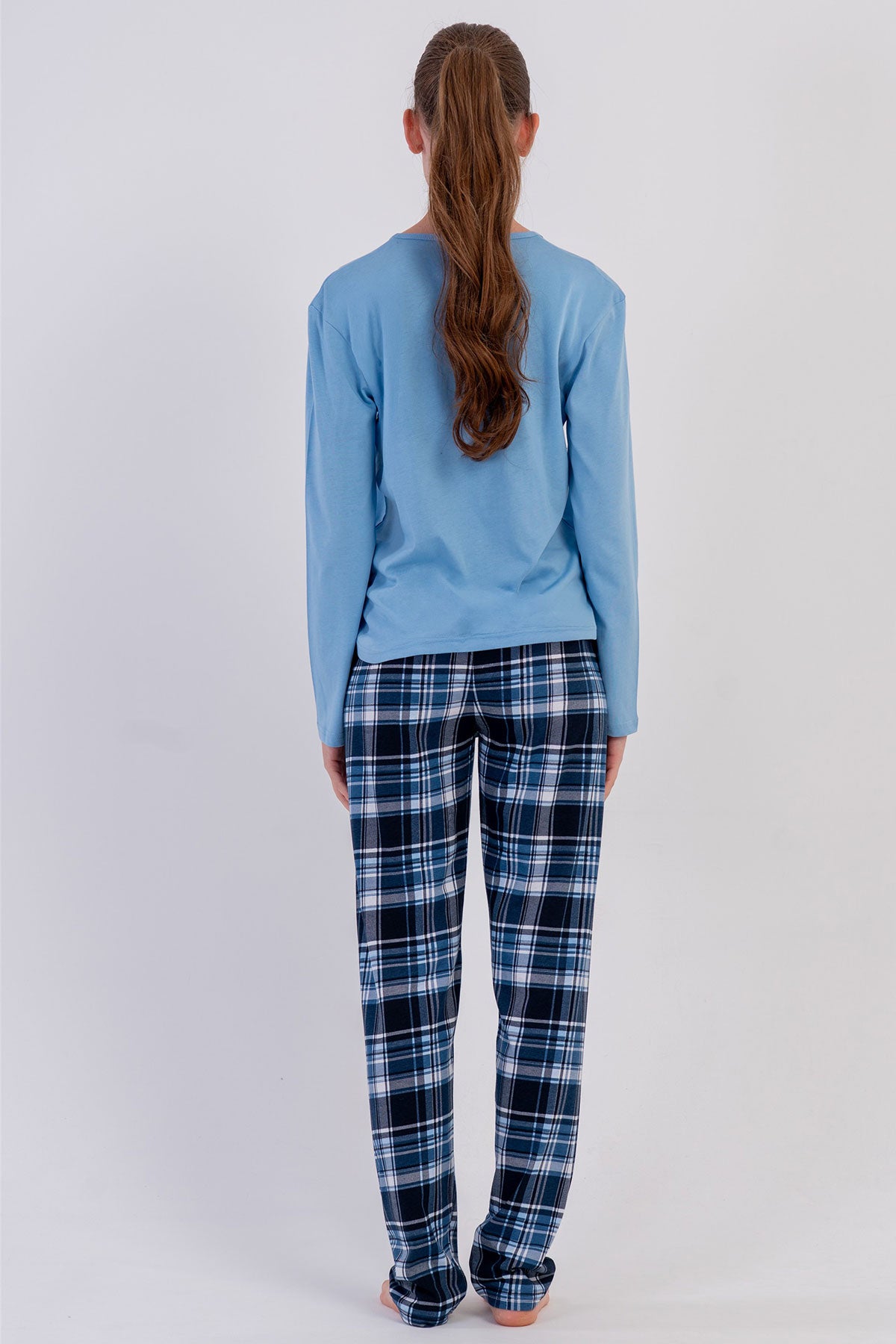 KADIN P.SUPREM O YAKA UZUN KOL ETEGI OVAL PIJAMA TAKIM