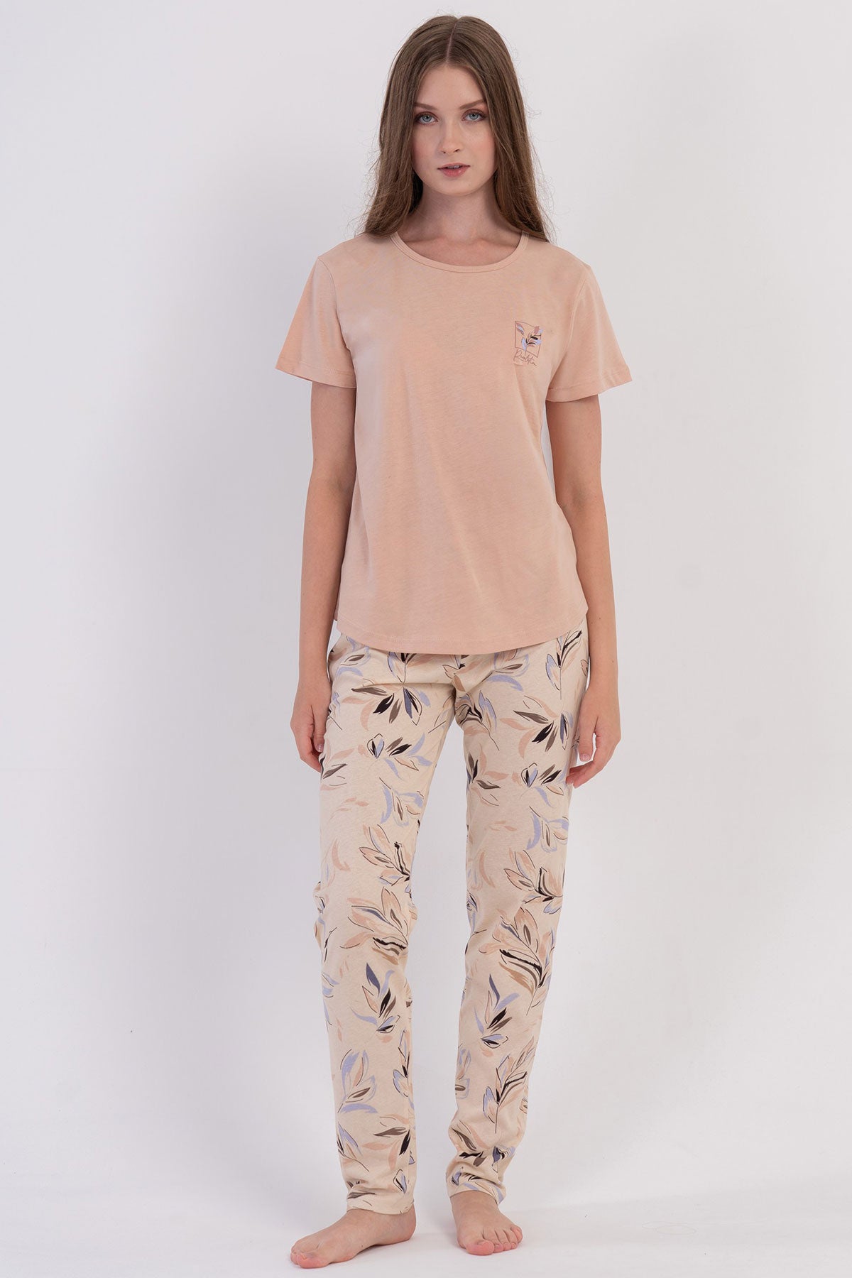 KADIN P.SUPREM O YAKA KISA KOL ETEGI OVAL PIJAMA TAKIM