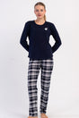 KADIN P.SUPREM O YAKA UZUN KOL ETEGI OVAL PIJAMA TAKIM