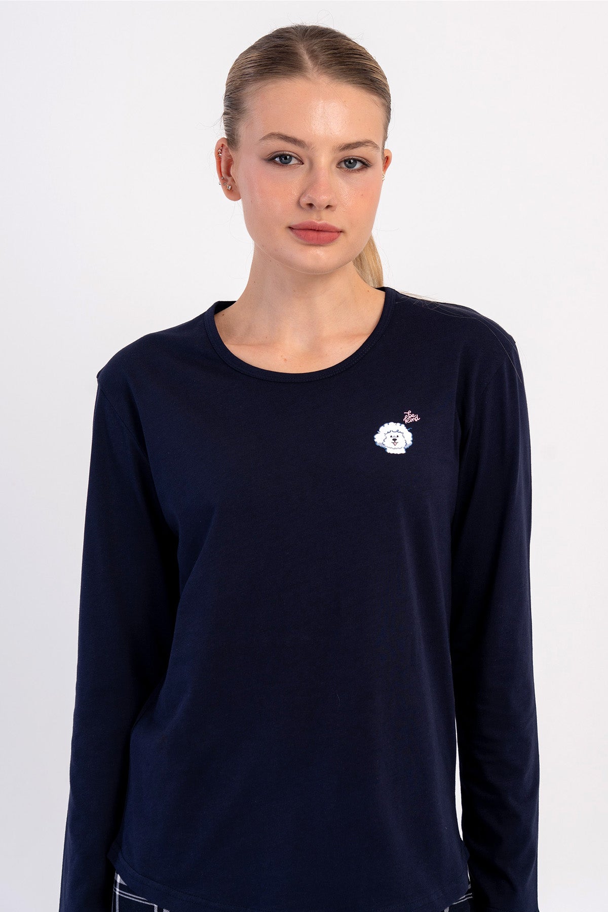KADIN P.SUPREM O YAKA UZUN KOL ETEGI OVAL PIJAMA TAKIM