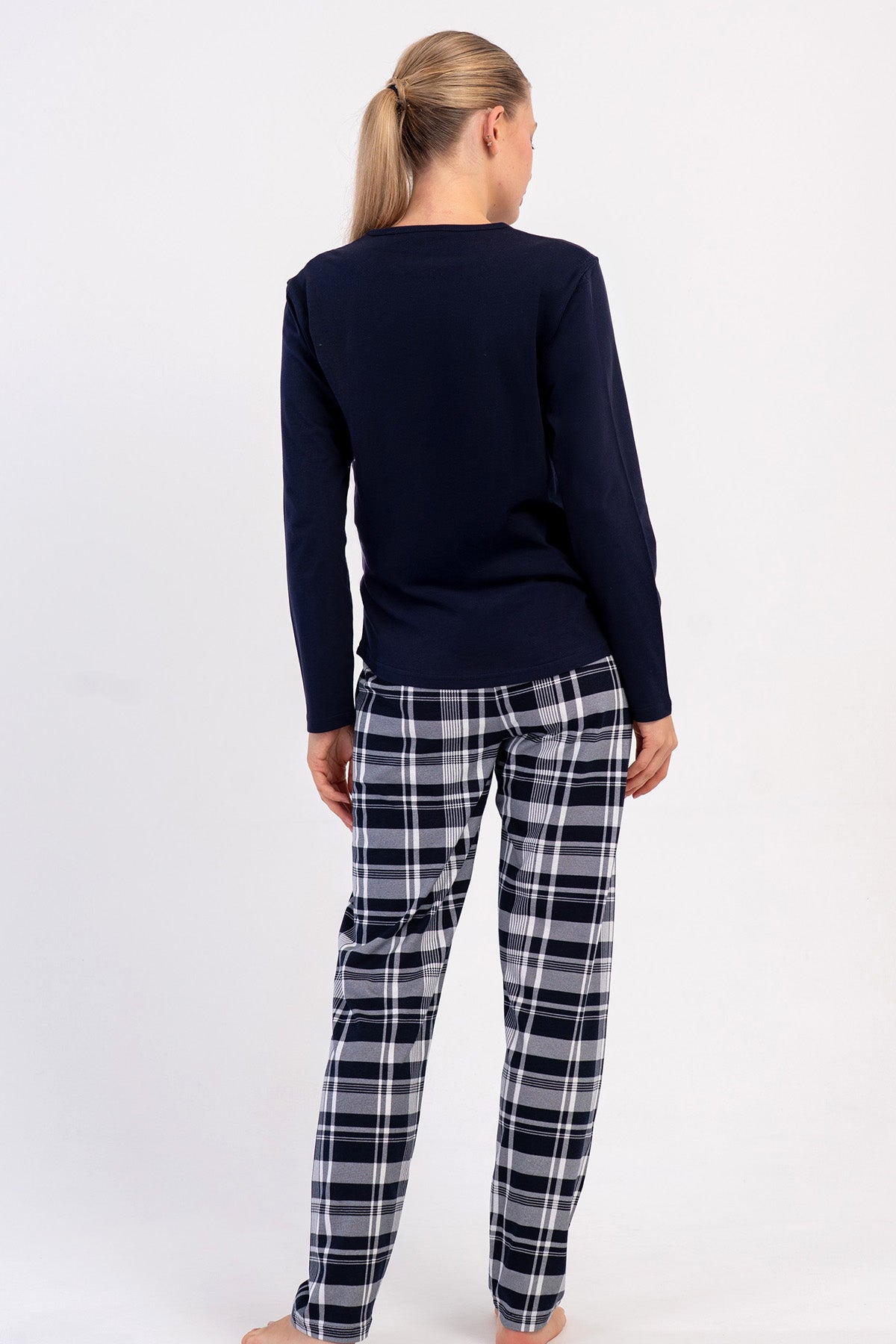 KADIN P.SUPREM O YAKA UZUN KOL ETEGI OVAL PIJAMA TAKIM