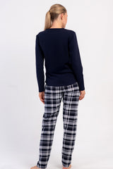 KADIN P.SUPREM O YAKA UZUN KOL ETEGI OVAL PIJAMA TAKIM