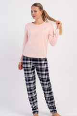 KADIN P.SUPREM O YAKA UZUN KOL ETEGI OVAL PIJAMA TAKIM