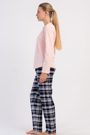 KADIN P.SUPREM O YAKA UZUN KOL ETEGI OVAL PIJAMA TAKIM