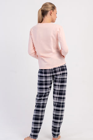 KADIN P.SUPREM O YAKA UZUN KOL ETEGI OVAL PIJAMA TAKIM
