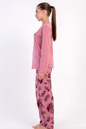 KADIN P.SUPREM O YAKA UZUN KOL ETEGI OVAL PIJAMA TAKIM