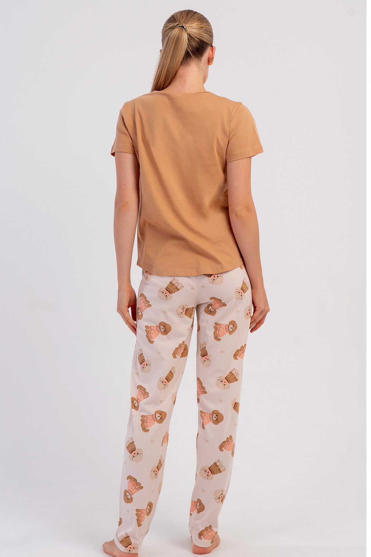 KADIN P.SUPREM O YAKA KISA KOL ETEGI OVAL PIJAMA TAKIM 606058