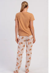 KADIN P.SUPREM O YAKA KISA KOL ETEGI OVAL PIJAMA TAKIM 606058