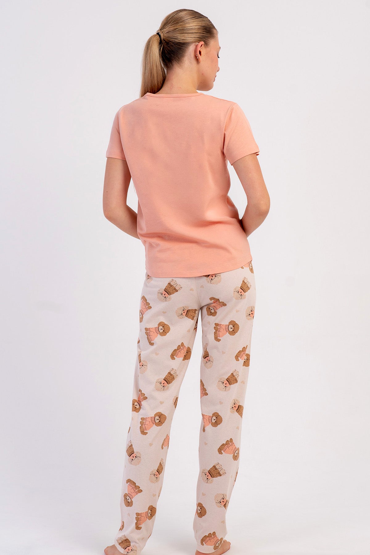 KADIN P.SUPREM O YAKA KISA KOL ETEGI OVAL PIJAMA TAKIM