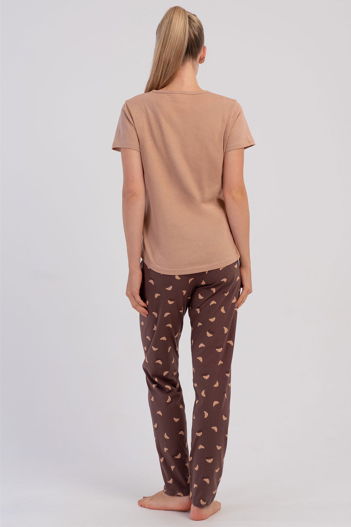 KADIN P.SUPREM O YAKA KISA KOL ETEGI OVAL PIJAMA TAKIM