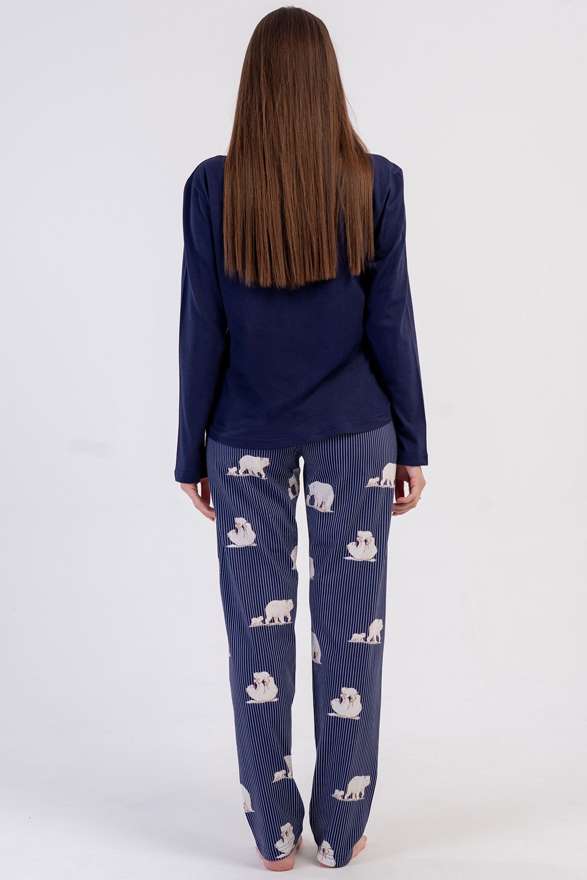 KADIN P.SUPREM O YAKA UZUN KOL ETEGI OVAL PIJAMA TAKIM