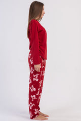 KADIN P.SUPREM O YAKA UZUN KOL ETEGI OVAL PIJAMA TAKIM