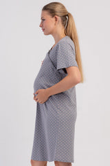 KADIN P.SUPREM CIFT PATLI KISA KOL HAMILE TUNIK