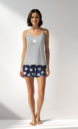 Woman Supreme MidnightBear Thin Strap Short Set - B-EG-0 - Image 1