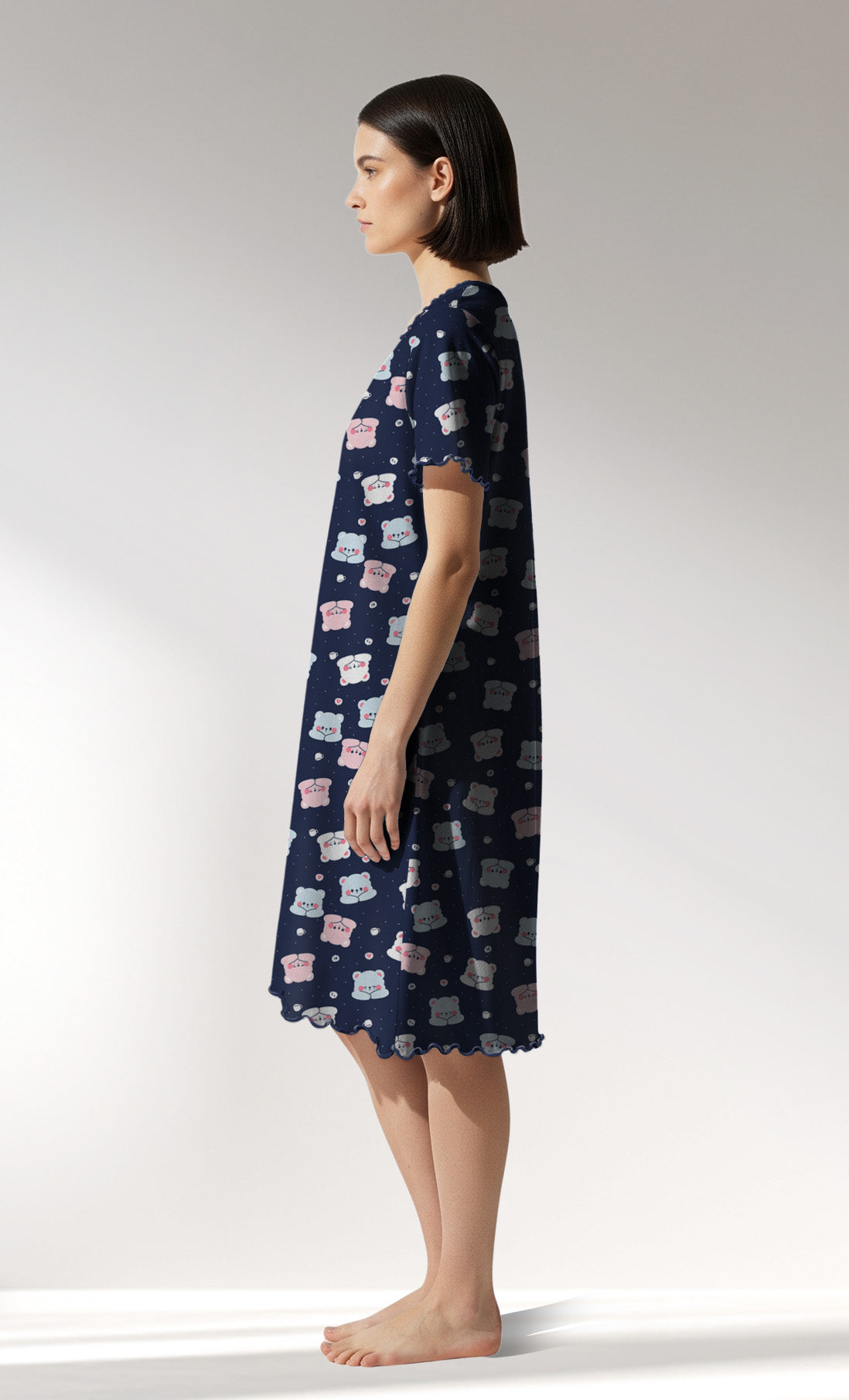 Woman Supreme MidnightBear Short Sleeve Tunic - ROTASYON - Image 2
