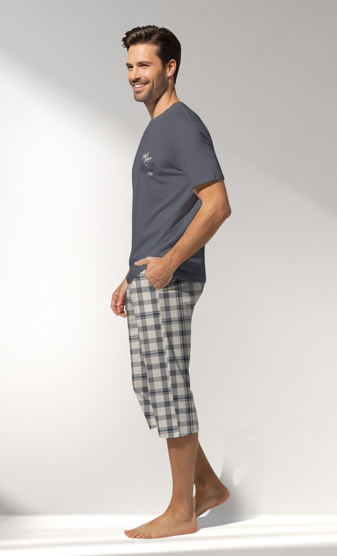Man Supreme GoodLuck Capri Set - A-18-4006 - Image 2