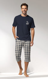 Man Supreme GoodLuck Capri Set - B-19-4025 - Image 1