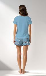 Woman Supreme Popcorn Short Set - B-14-4318 - Image 3