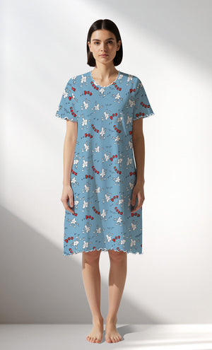 Woman Supreme Popcorn Short Sleeve Tunic - ROTASYON - Image 1