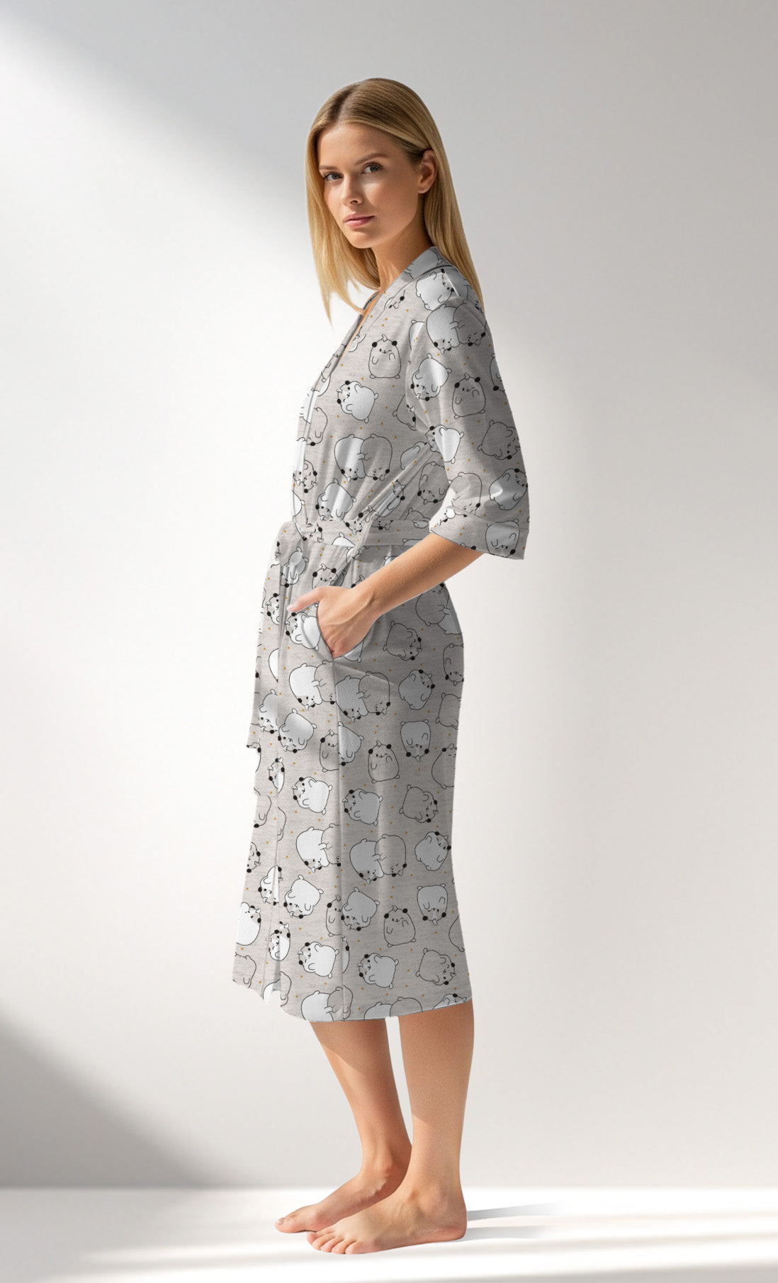 Woman Supreme Cheeks Dressing Gown - ROTASYON - Image 2