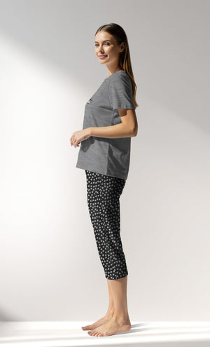 Woman Supreme TinyHearts Capri Set - A-ANTRASIT MEL - Image 2